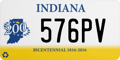IN license plate 576PV