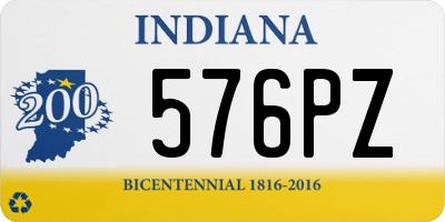 IN license plate 576PZ