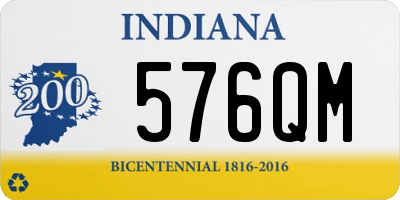 IN license plate 576QM