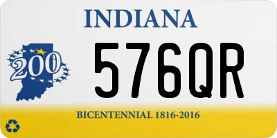 IN license plate 576QR