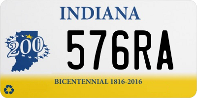 IN license plate 576RA