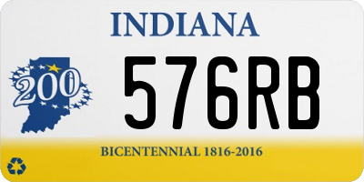 IN license plate 576RB