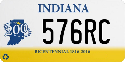 IN license plate 576RC