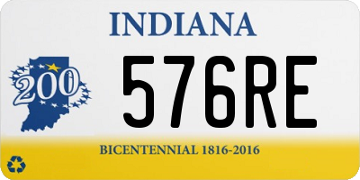 IN license plate 576RE