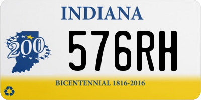 IN license plate 576RH