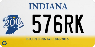 IN license plate 576RK