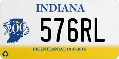 IN license plate 576RL