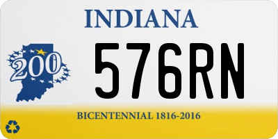 IN license plate 576RN