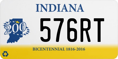 IN license plate 576RT