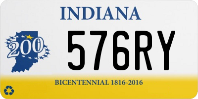 IN license plate 576RY