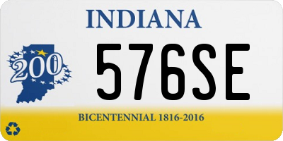 IN license plate 576SE