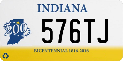 IN license plate 576TJ