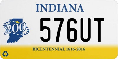 IN license plate 576UT