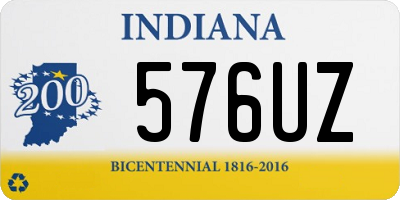 IN license plate 576UZ