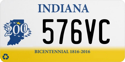 IN license plate 576VC