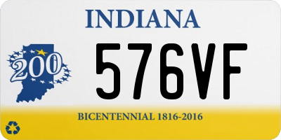 IN license plate 576VF