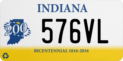 IN license plate 576VL