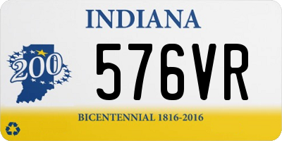 IN license plate 576VR