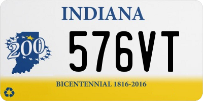 IN license plate 576VT