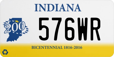 IN license plate 576WR