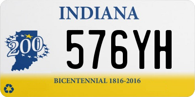 IN license plate 576YH