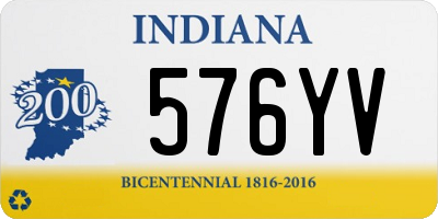 IN license plate 576YV