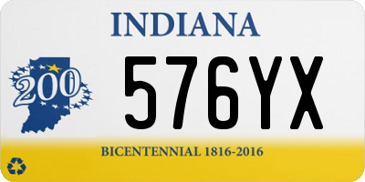 IN license plate 576YX