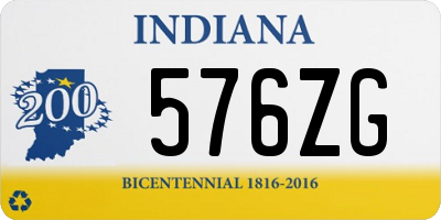 IN license plate 576ZG