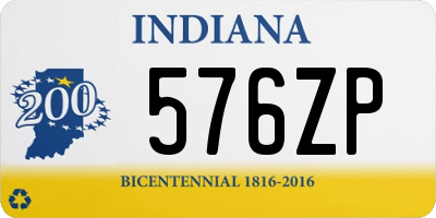 IN license plate 576ZP