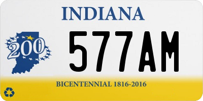 IN license plate 577AM