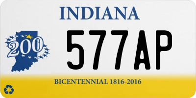 IN license plate 577AP