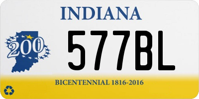 IN license plate 577BL