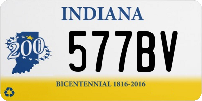 IN license plate 577BV