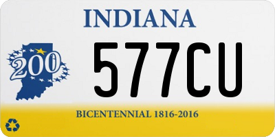 IN license plate 577CU