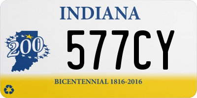 IN license plate 577CY