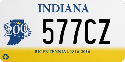 IN license plate 577CZ