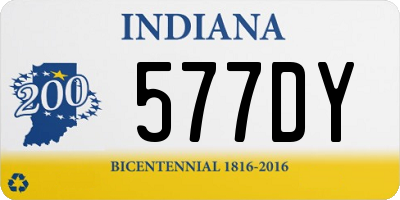 IN license plate 577DY