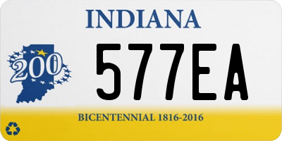 IN license plate 577EA