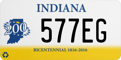 IN license plate 577EG