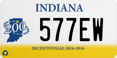 IN license plate 577EW