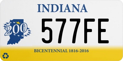 IN license plate 577FE