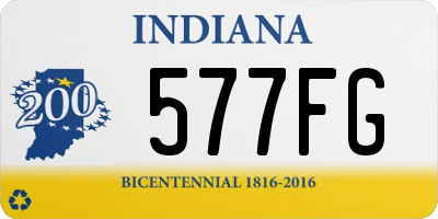IN license plate 577FG
