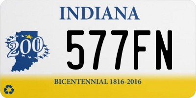 IN license plate 577FN