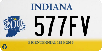 IN license plate 577FV