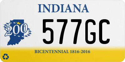 IN license plate 577GC