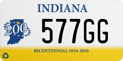 IN license plate 577GG