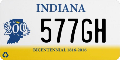 IN license plate 577GH
