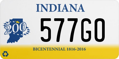 IN license plate 577GO