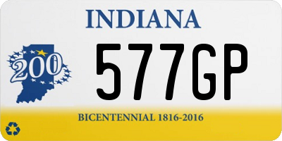 IN license plate 577GP