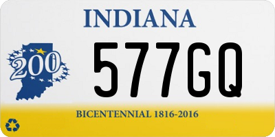 IN license plate 577GQ